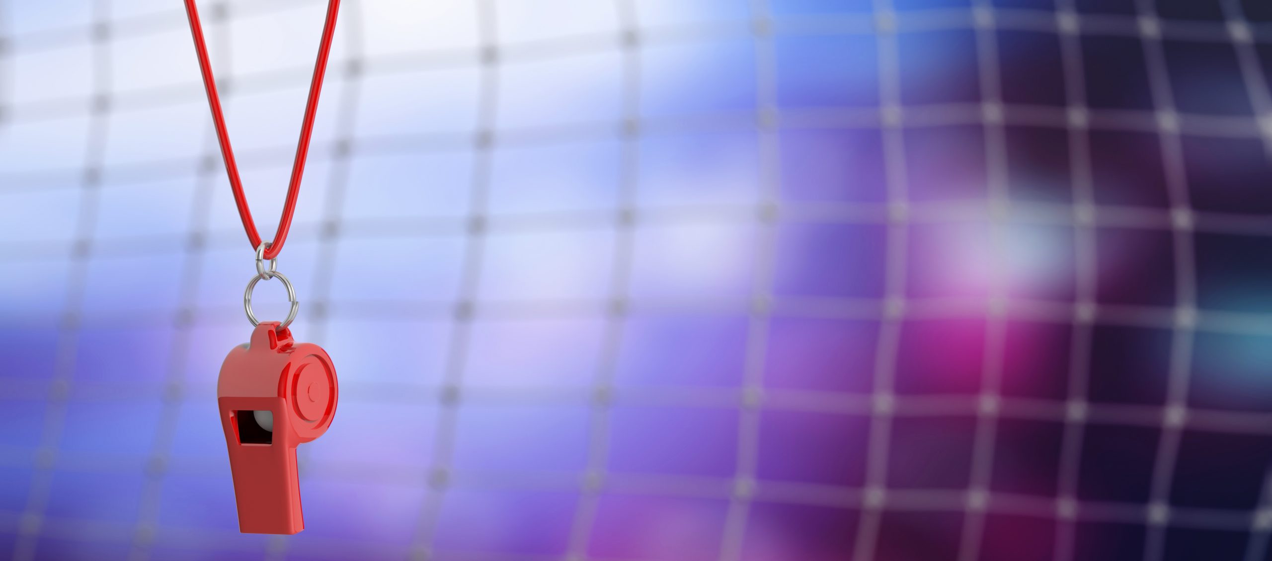 soccer,,football,referee.,red,whistle,on,blur,goal,net,background,